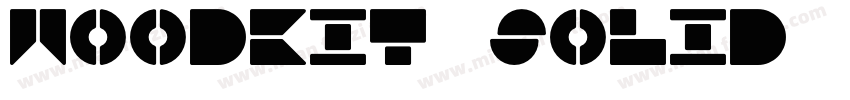 Woodkit Solid Letter字体转换